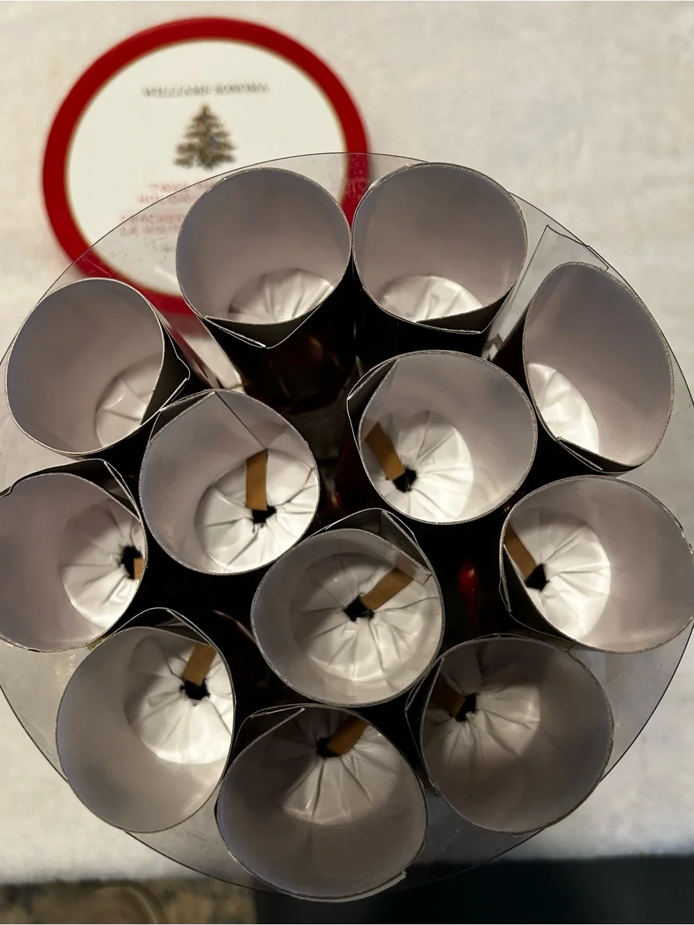 NEW/DEAD STOCK WILLIAMS SONOMA “ TWAS THE NIGHT” HOLIDAY CRACKERS SET OF 12 2018